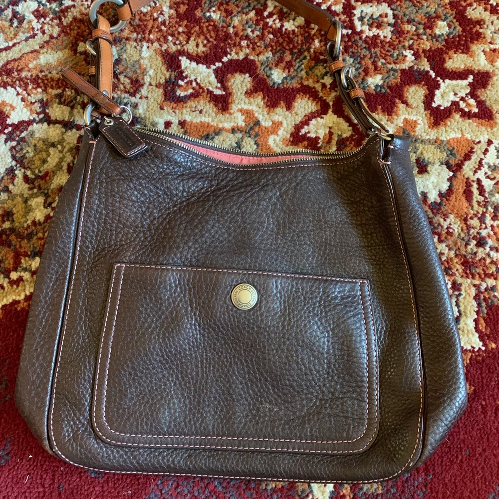 Coach little brown bag